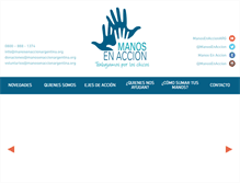 Tablet Screenshot of manosenaccionargentina.org